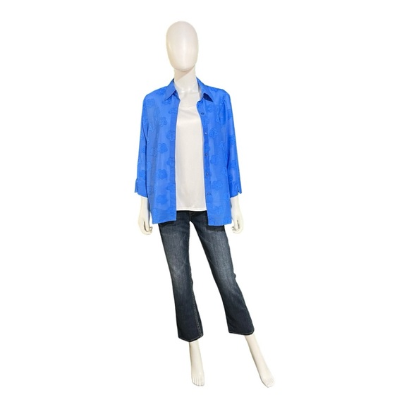 Alfred Dunner 2 Piece Blue Top, S - Picture 7 of 9